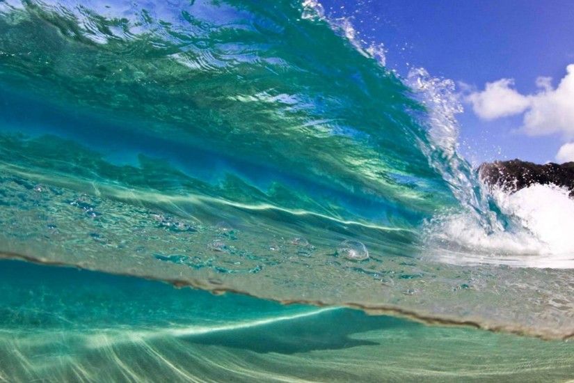 Surfer Tag - Aqua Wave Hawaiian Surfer Ocean Curl Polynesia Breakers Tide Island  Islands Sea Blue