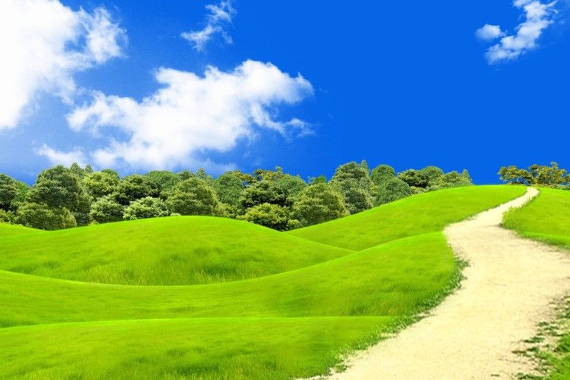 download wallpaper green hills -#main