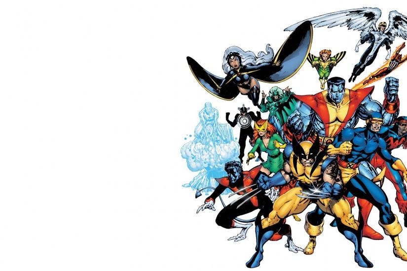 Comics - X-Men Storm Cyclops Wolverine Nightcrawler Wallpaper