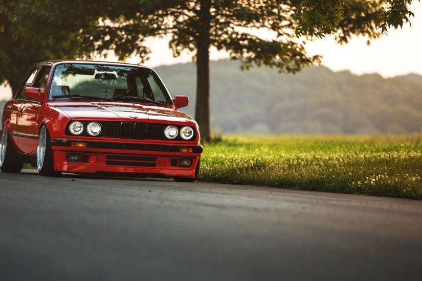 Download wallpaper bmw, e30, red, tuning, bmw, red, tuning,