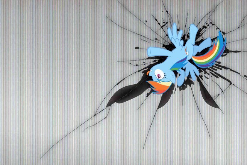 Rainbow Dash Broken Screen Wallpaper - WallpaperSafari ...