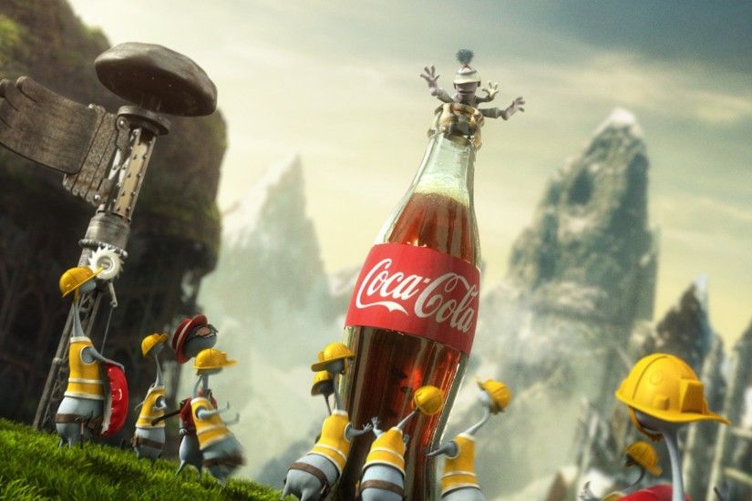 3840x2160 Wallpaper coca-cola, drink, soda, festival