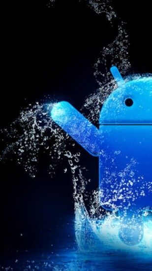Blue Water Android Logo Android Wallpaper ...