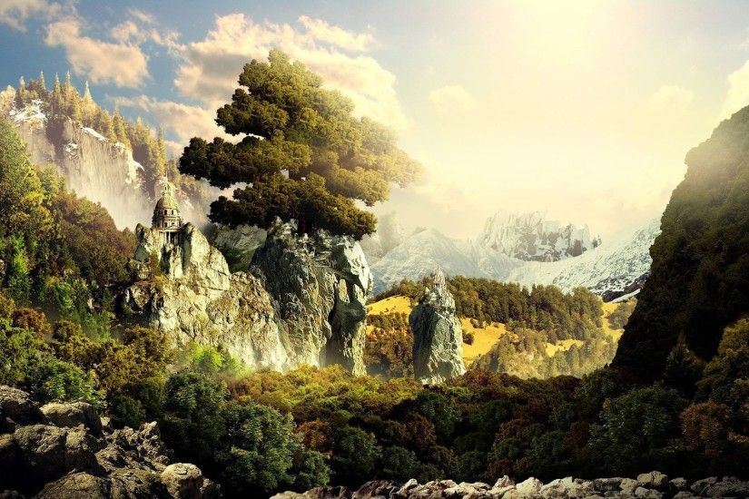 Fantasy Landscape Desktop Backgrounds Widescreen Wallpapers