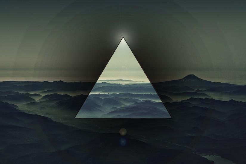 abstract, Polyscape, Triangle Â· abstract, Illuminati Wallpaper HD