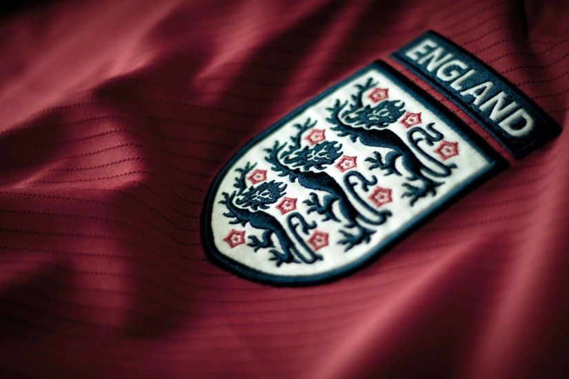 Closeup of England Soccer Team Shirt Badge wallpaper