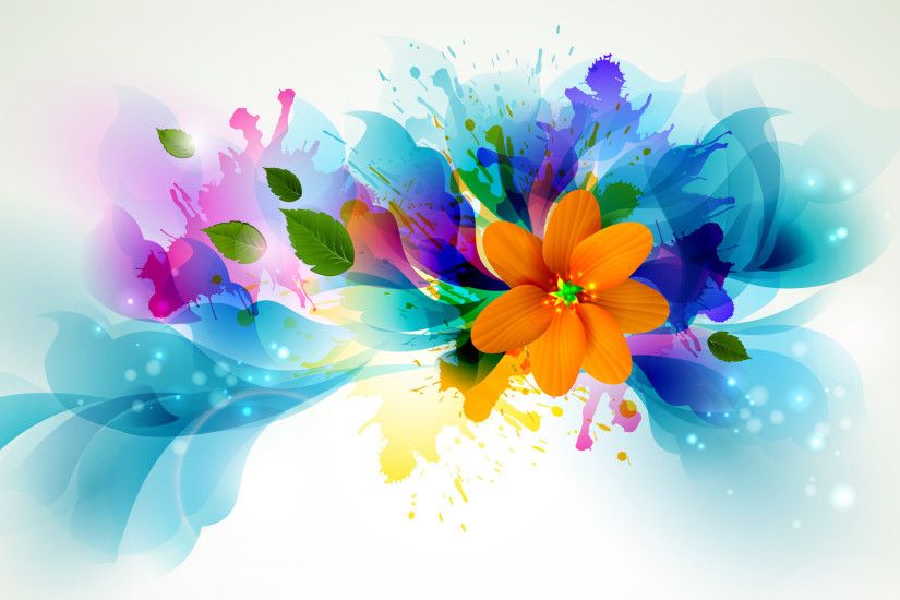 Flowers Bright Color Wallpaper.