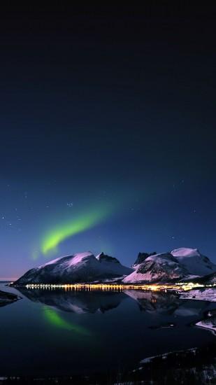 wallpaper aurora filled night sky star iPhone 6 Plus Wallpapers - mountain  view iPhone 6 Plus