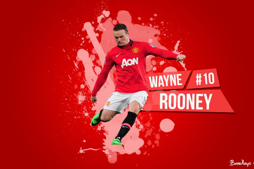 ... BradleysGraphics Wayne Rooney - Manchester United Wallpaper by  BradleysGraphics