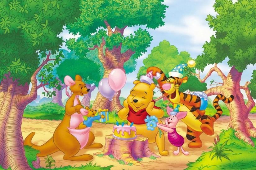 Winnie The Pooh Birth Day Wallpaper
