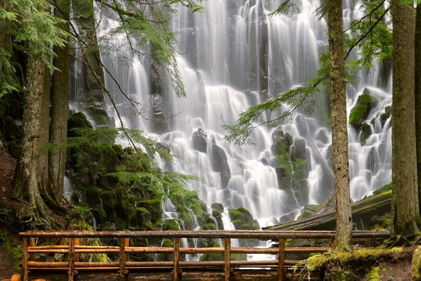 Ramona Falls Mount Hood Wilderness Oregon Wallpaper