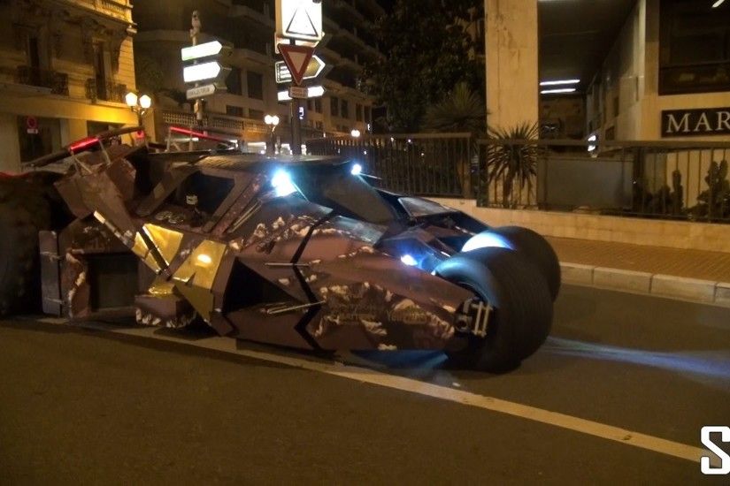 Batmobile Tumbler Driving in Monaco - Team Galag Gumball 3000 2013 - YouTube