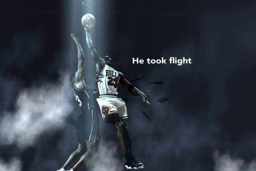Michael Jordan Playoffs 98 Dunk Over Gill Widescreen Wallpaper