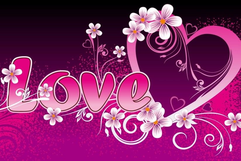 Wallpapers Backgrounds - Pink Love Heart Wallpaper Resolution