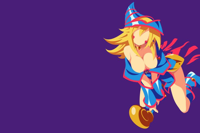 ... YuGiOh - Dark Magician Girl minimalism wallpaper by Carionto