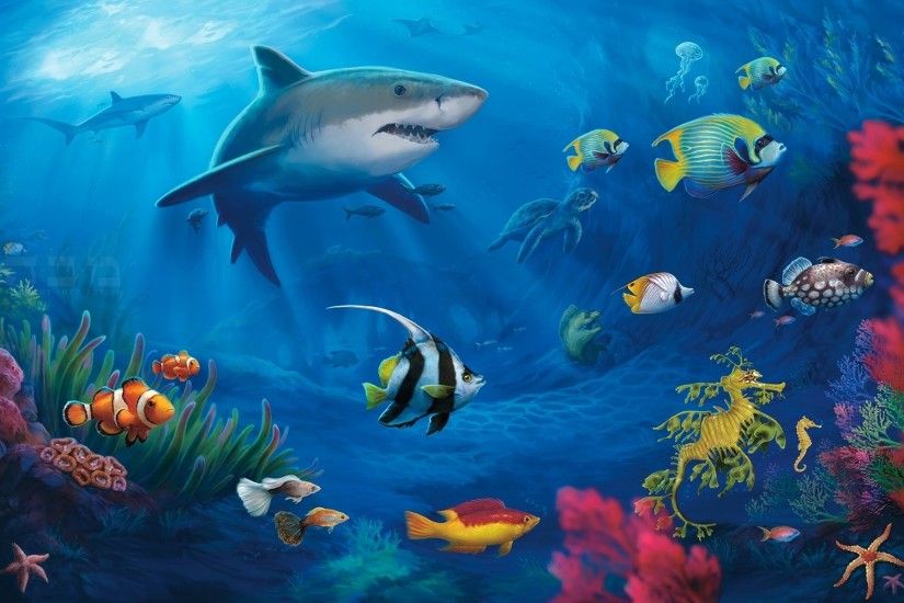 Underwater World HD Wallpaper (2) ...