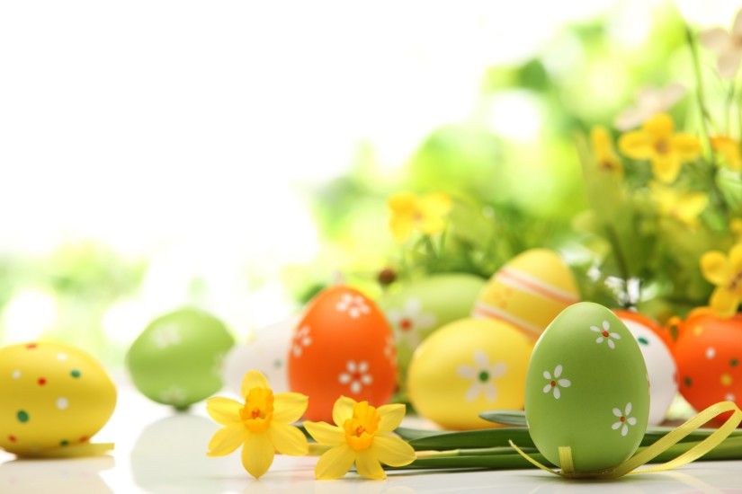 Colorful eggs happy Easter free download hd wallpapers