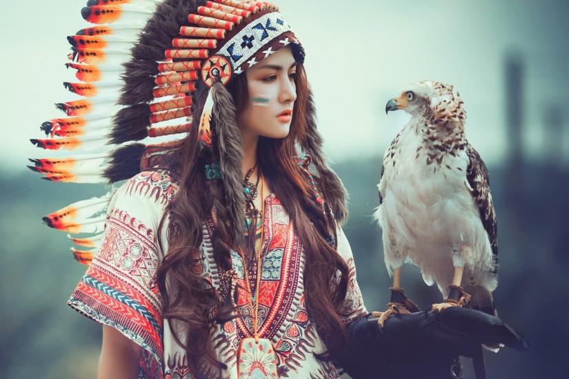 Horse Native American Woman Â· HD Wallpaper | Background ID:724203