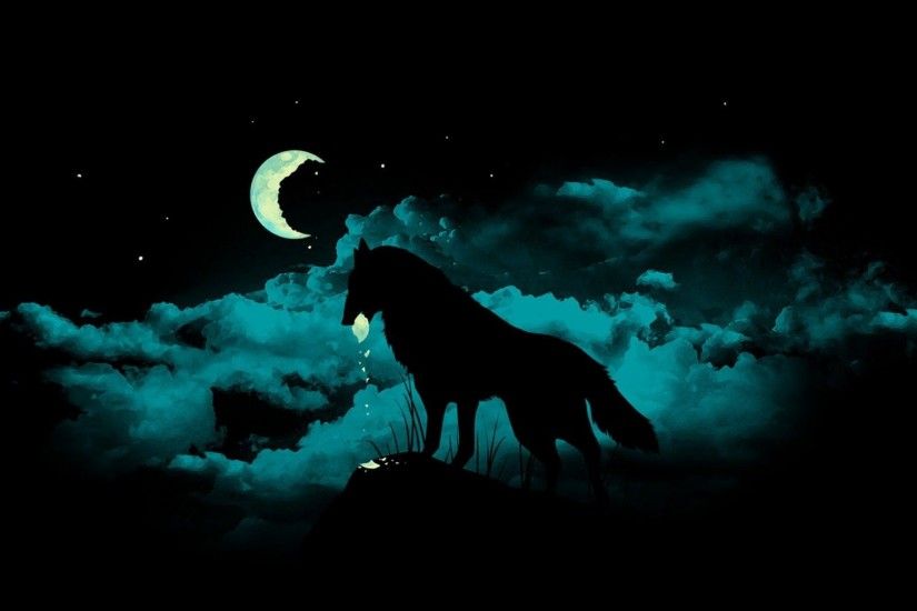 Wallpapers For > Black Wolf Backgrounds
