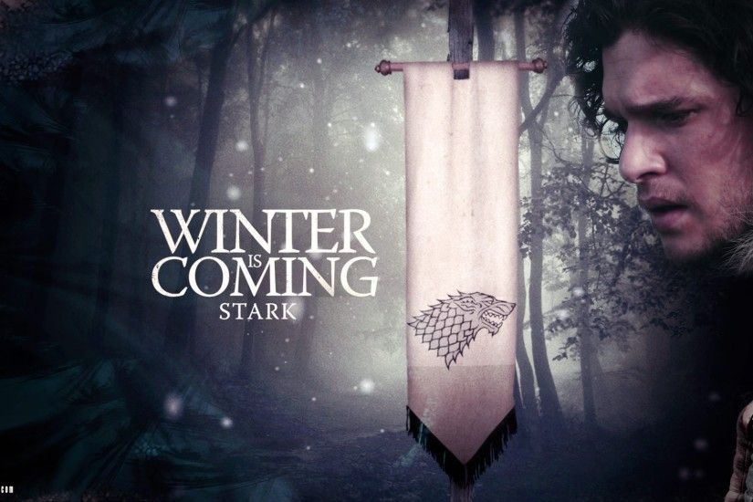 Tv series winter is coming house stark wallpaper