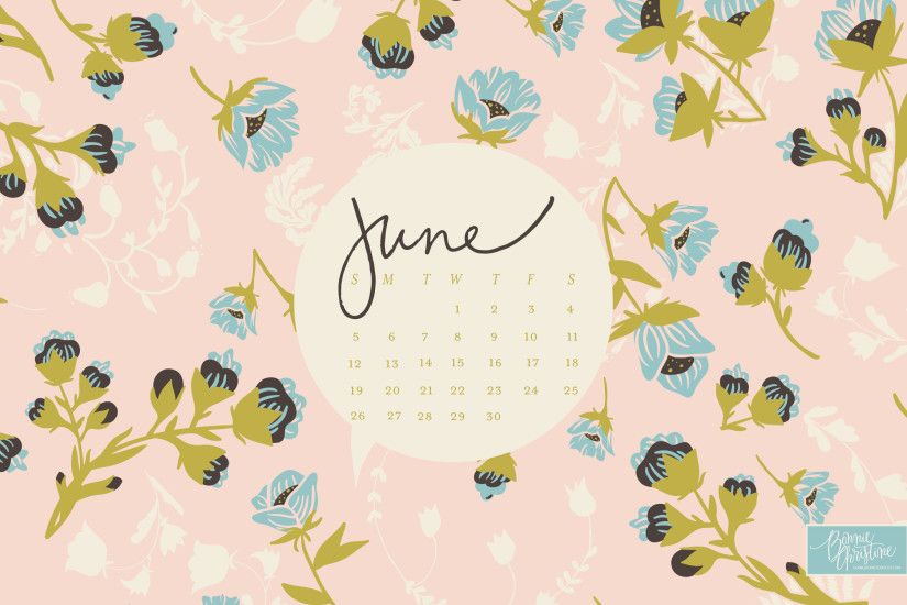 Floral Desktop Backgrounds for June by Bonnie Christine (3)