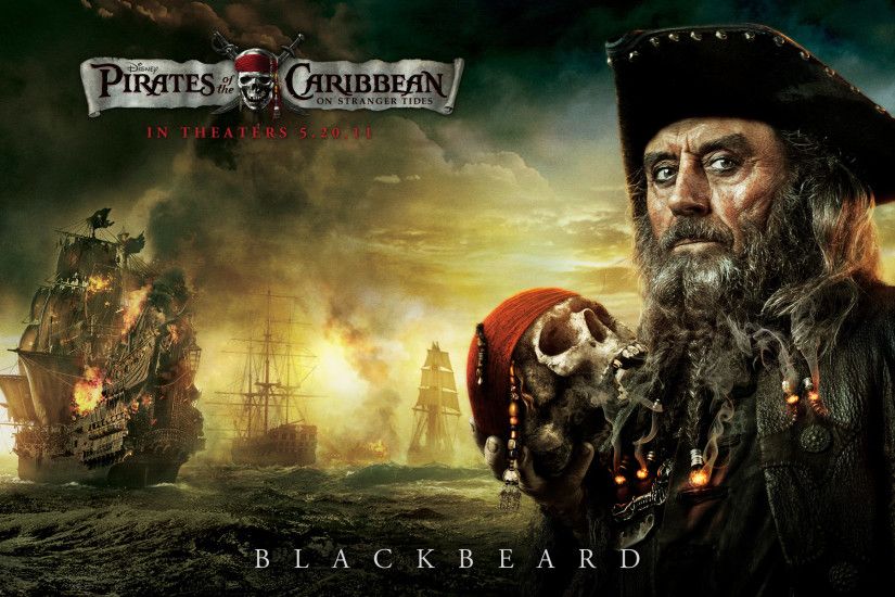 Blackbeard from Pirates of the Caribbean wallpaper - Click picture for high  resolution HD wallpaper