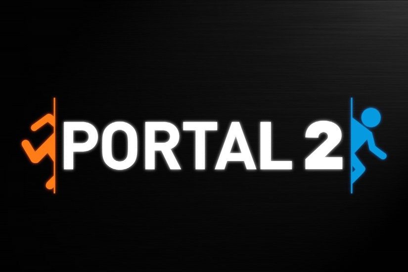 Portal 2, Video Games, Valve, Simple, Black Background, Minimalism, Portal  Wallpaper HD