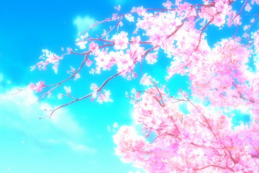Anime - Nature Sakura Tree Cherry Blossom Sakura Sakura Blossom Wallpaper
