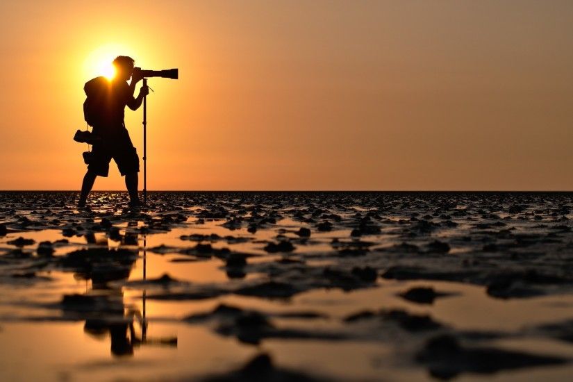 photographer, Photography, Landscape, Water, Sun, Sunset, Camera Wallpapers  HD / Desktop and Mobile Backgrounds