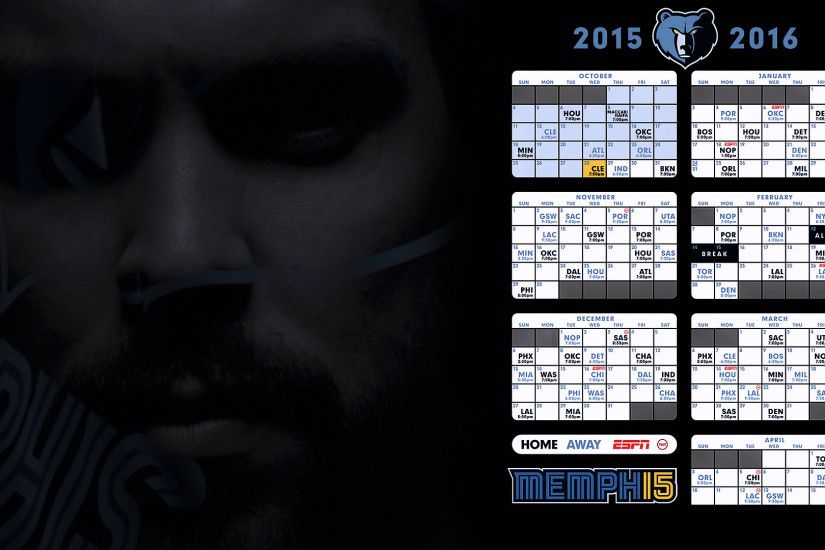 ... NBA Memphis Grizzlies 2015-2016 Schedule Wallpaper by RockyF9