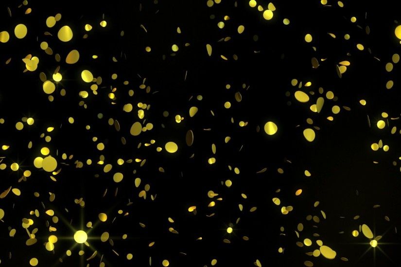 'Golden Confetti' - Glamorous Falling Confetti Motion Background  Loop_Sample2
