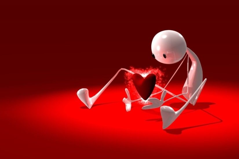 3d animated love images HD wallpaper - 3D Love
