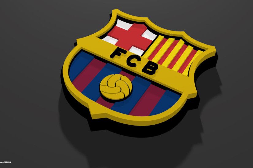 3d logo fc barcelona wallpaper