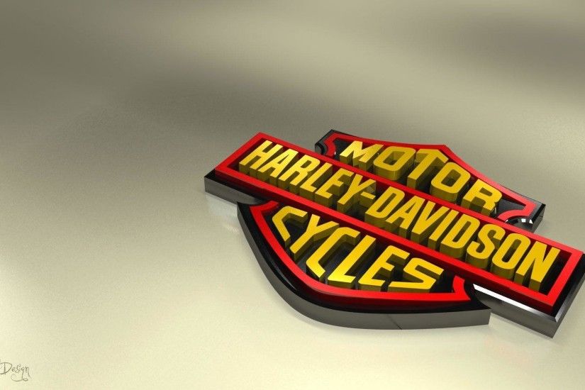 Free Wallpapers - Harley Davidson 3D Logo wallpaper