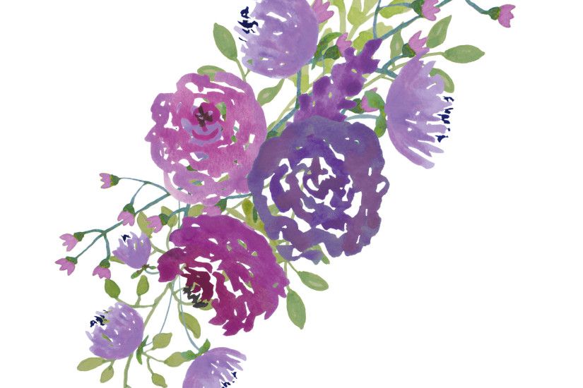 Purple Rose Clipart transparent background