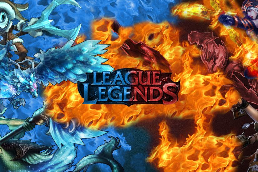 ... League of Legends Wallpaper - Fire and Ice by TerraX29