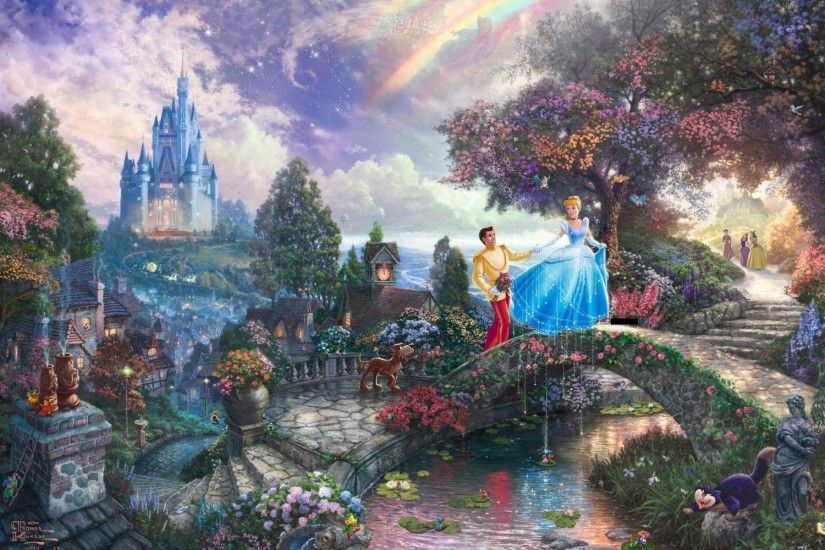 Thomas Kinkade Cinderella Wishes Upon A Dream 564754
