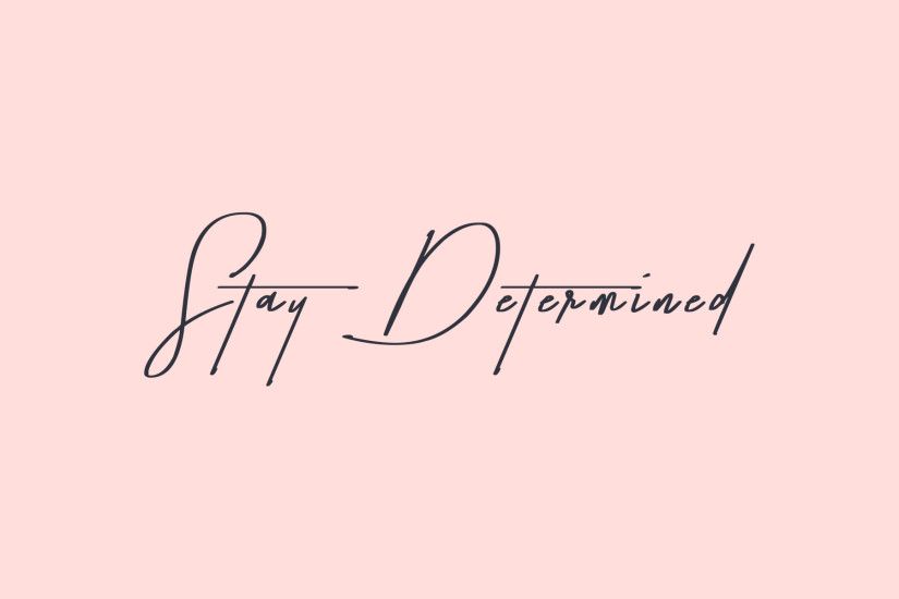 Keep yourself motivated with this cute pink + navy desktop wallpaper by