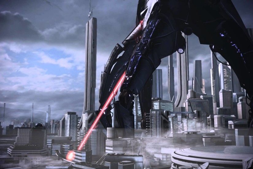 Mass Effect 3 Earth Vancouver Reaper Dreamscene Video Wallpaper - YouTube