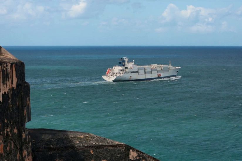 Dole freight cargo ship leaving Puerto Rico HD 0536 Stock Video Footage -  VideoBlocks