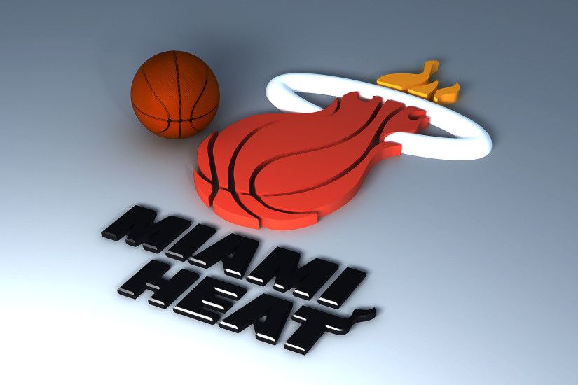 miami heat 3d logo wallpaper