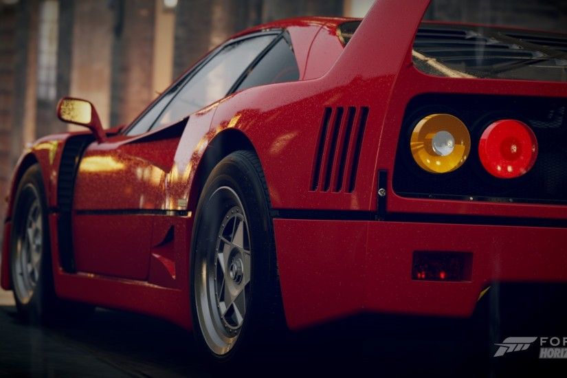 Ferrari, Car, Forza Horizon 2, Ferrari F40, F40, Red Cars, Vignette  Wallpapers HD / Desktop and Mobile Backgrounds
