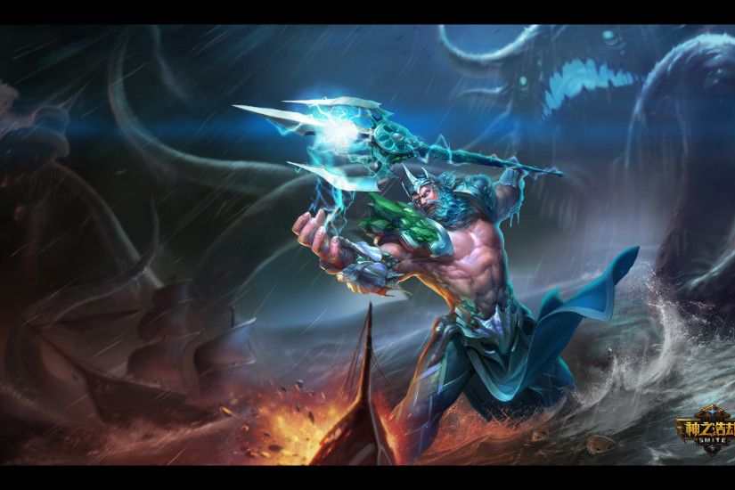 ... official wallpapers of each Smite God with background artwork like this  for example.