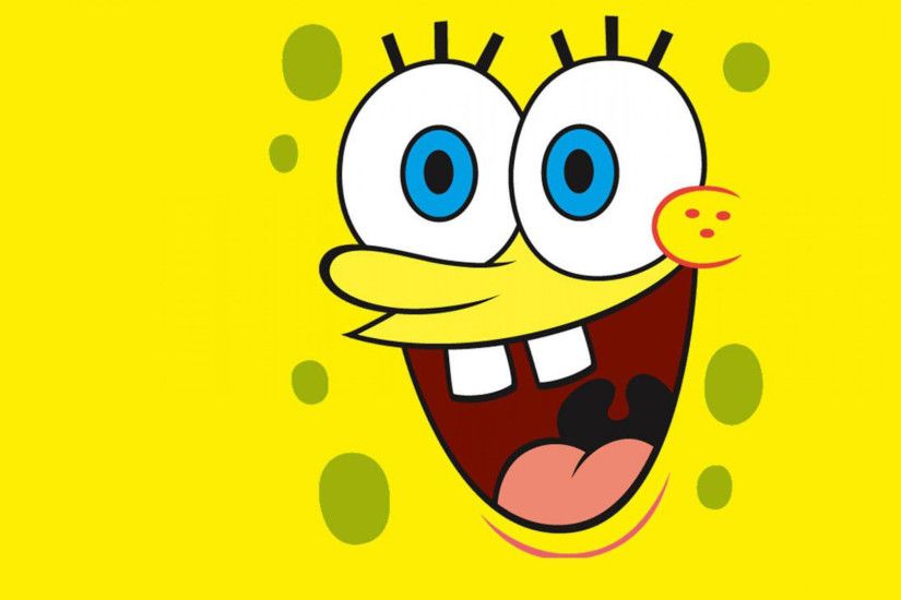 Wallpapers spongebob happy face.