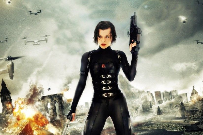 Resident Evil Retribution, Alice (Milla Jovovich) 1920x1080 HD Wallpaper /  Hintergrundbild