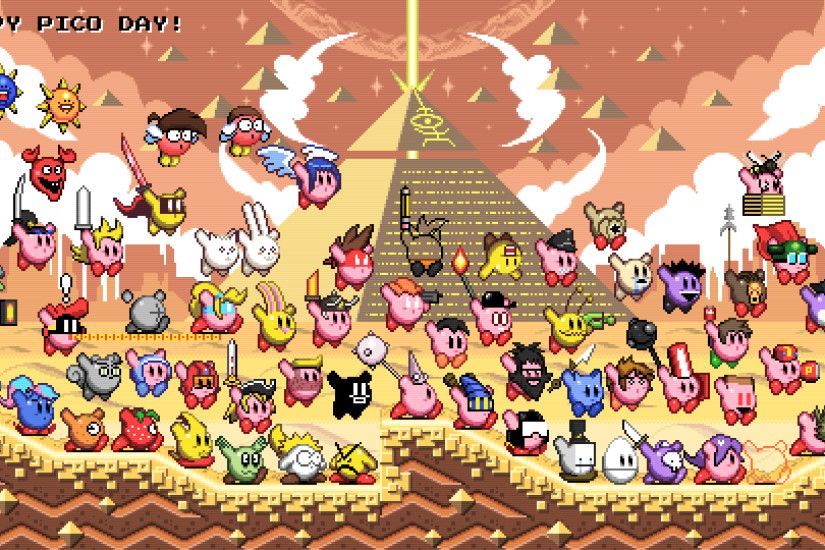 ... Happy Pico Day Newgrounds and Kirby 25th year by ScepterDPinoy
