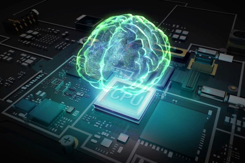 Hologram Brain on CPU chip, grow artificial intelligence technology.