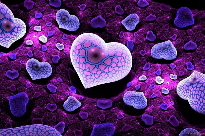 purple-hearts-2 Wallpaper: 2560x1600