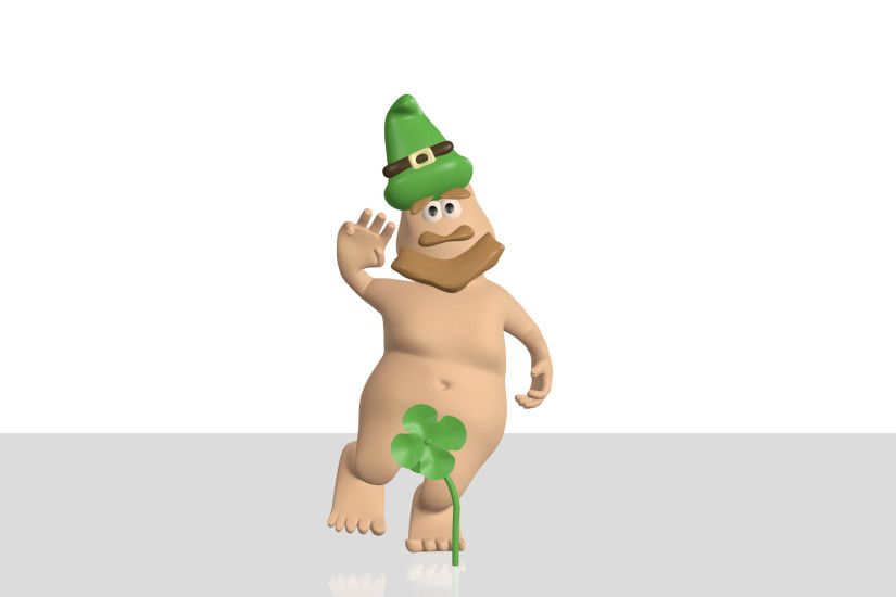 Happy St Patrick's Day - naked leprechaun garden gnome  http://www.shutterstock