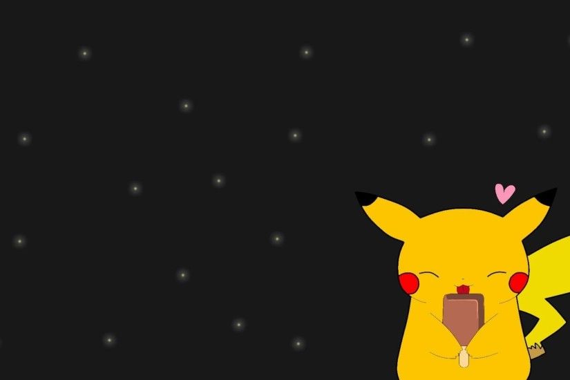 Pikachu-fireflies-ice-cream-wallpaper-HD